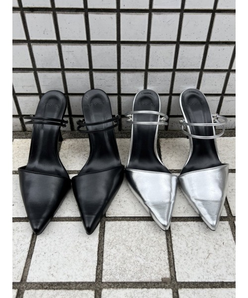 EGOIST（エゴイスト）の「2WAYデザインミュール（サンダル・レディース・ブラック/シルバー・S/M/L）」の10枚目の写真