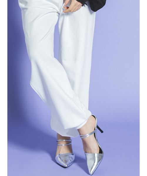 EGOIST（エゴイスト）の「2WAYデザインミュール（サンダル・レディース・ブラック/シルバー・S/M/L）」の9枚目の写真