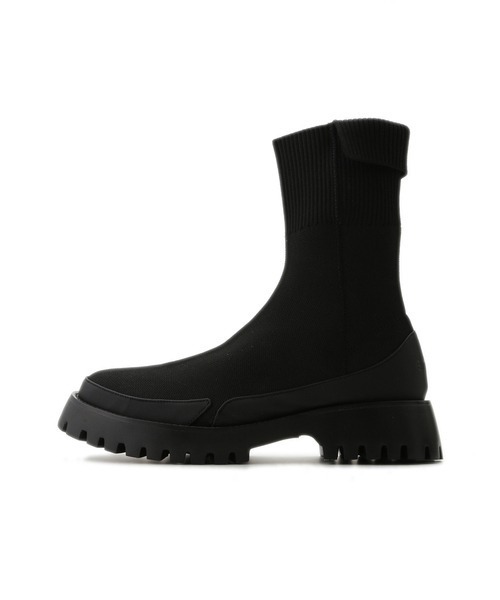 emmi（エミ）の「【emmi original】ecoニットブーツ（ブーツ・レディース・ブラック・22.5cm/23cm/23.5cm/24cm/24.5cm/25cm）」の11枚目の写真