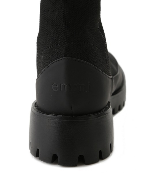 emmi（エミ）の「【emmi original】ecoニットブーツ（ブーツ・レディース・ブラック・22.5cm/23cm/23.5cm/24cm/24.5cm/25cm）」の13枚目の写真