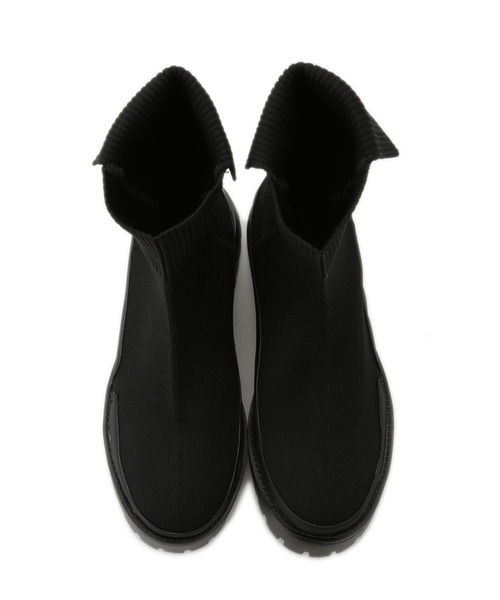 emmi（エミ）の「【emmi original】ecoニットブーツ（ブーツ・レディース・ブラック・22.5cm/23cm/23.5cm/24cm/24.5cm/25cm）」の14枚目の写真