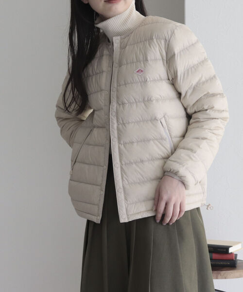 DANTON（ダントン）の「【DANTON/ダントン】INNER DOWN CREWNECK JACKET　インナーダウン（ダウンジャケット/コート・レディース・アイボリー/カーキ/ブラック/レッド・S/M）」の12枚目の写真