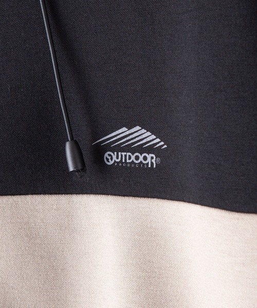OUTDOOR PRODUCTS APPAREL(アウトドアプロダクツアパレル)の「防風 ダンボールフルジップパーカー ビッグシルエット ワンポイントブランドロゴ(パーカー・メンズ・杢グレー/ブラック/カーキ/ベージュ・MEDIUM/LARGE/X-LARGE)」の14枚目の写真