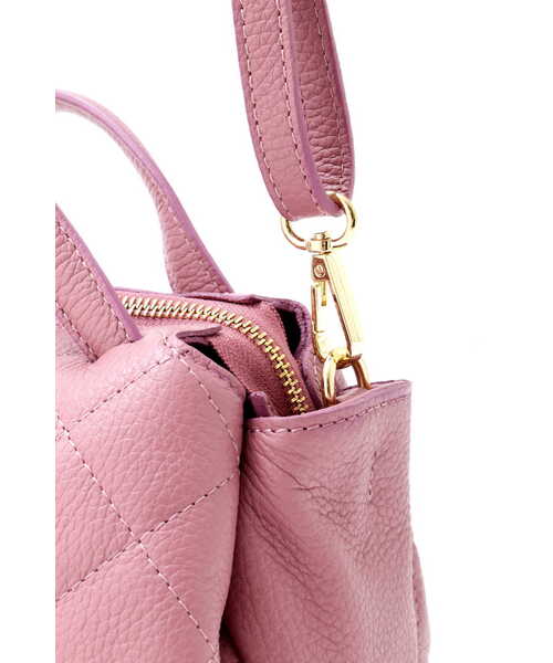 PINKY&DIANNE(ピンキーアンドダイアン)の「キルティングレザーバック(ハンドバッグ・レディース・ブラック/ピンク・ONE SIZE)」の21枚目の写真