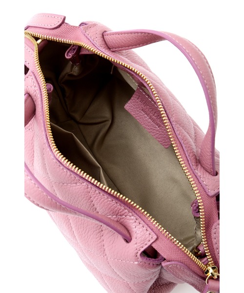 PINKY&DIANNE(ピンキーアンドダイアン)の「キルティングレザーバック(ハンドバッグ・レディース・ブラック/ピンク・ONE SIZE)」の10枚目の写真