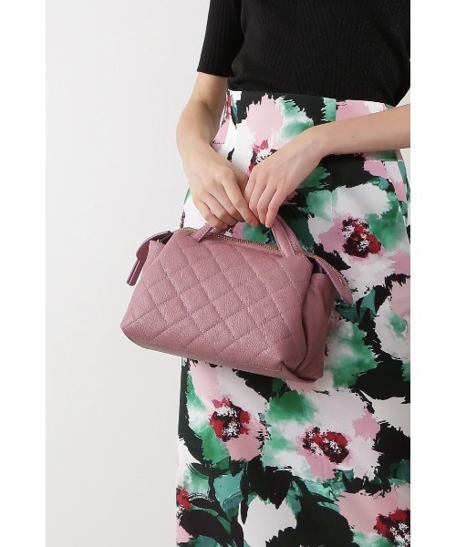 PINKY&DIANNE(ピンキーアンドダイアン)の「キルティングレザーバック(ハンドバッグ・レディース・ブラック/ピンク・ONE SIZE)」の11枚目の写真