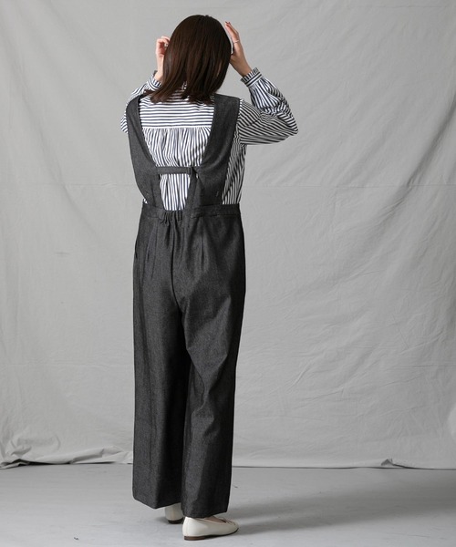 Gready Brilliant(グレディブリリアン)の「タックフリルHNブラウス(シャツ/ブラウス・レディース・オフホワイト/ブルー/ストライプ・FREE)」の9枚目の写真