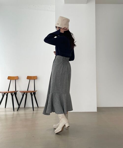 MAJESTIC LEGON(マジェスティックレゴン)の「クラシカルラップスカート(スカート・レディース・ブラウン系その他2/グレー系その他/ブラック・MEDIUM)」の9枚目の写真