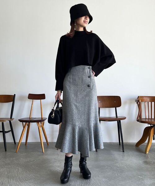 MAJESTIC LEGON(マジェスティックレゴン)の「クラシカルラップスカート(スカート・レディース・ブラウン系その他2/グレー系その他/ブラック・MEDIUM)」の11枚目の写真