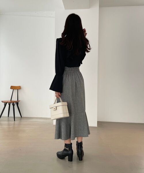 MAJESTIC LEGON(マジェスティックレゴン)の「クラシカルラップスカート(スカート・レディース・ブラウン系その他2/グレー系その他/ブラック・MEDIUM)」の16枚目の写真