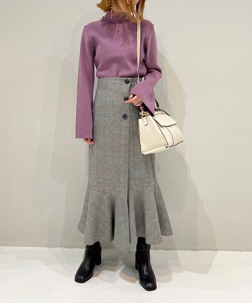 MAJESTIC LEGON(マジェスティックレゴン)の「クラシカルラップスカート(スカート・レディース・ブラウン系その他2/グレー系その他/ブラック・MEDIUM)」の18枚目の写真