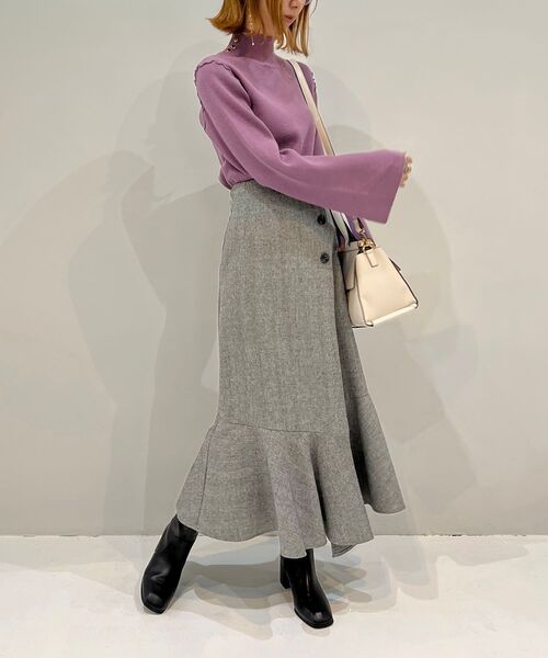 MAJESTIC LEGON(マジェスティックレゴン)の「クラシカルラップスカート(スカート・レディース・ブラウン系その他2/グレー系その他/ブラック・MEDIUM)」の19枚目の写真