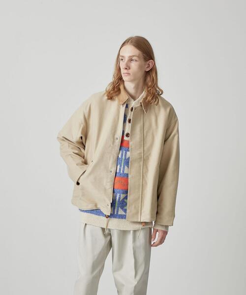CITEN（シテン）の「＜CITEN＞モールスキン バルーンジャケット（その他アウター・メンズ・ベージュ/ダークグレー/ケリー・FREE）」の15枚目の写真