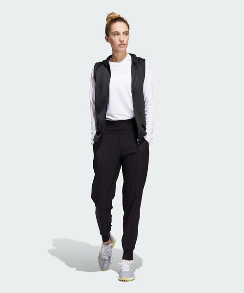 adidas（アディダス）の「COLD. RDY 保温 フルジップフーディーベスト【adidas Golf/アディダスゴルフ】（ベスト・レディース・ネイビー/ブラック/ブラウン・SMALL/X-LARGE/LARGE/X-SMALL/MEDIUM）」の15枚目の写真