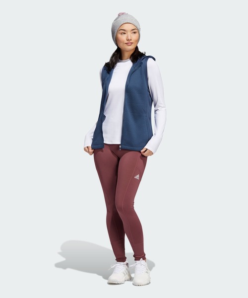 adidas（アディダス）の「COLD. RDY 保温 フルジップフーディーベスト【adidas Golf/アディダスゴルフ】（ベスト・レディース・ネイビー/ブラック/ブラウン・SMALL/X-LARGE/LARGE/X-SMALL/MEDIUM）」の22枚目の写真