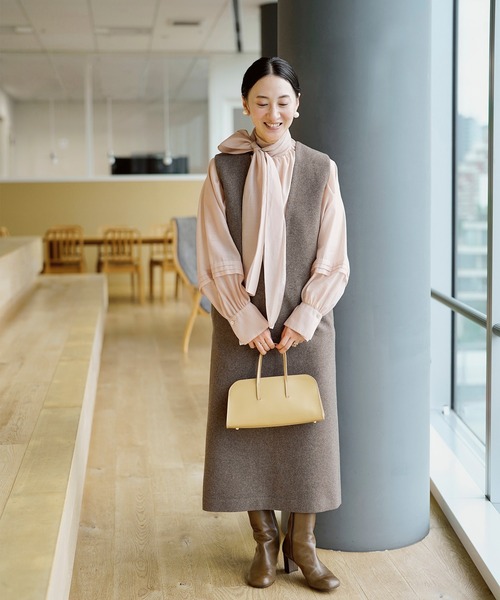 Demi-Luxe BEAMS（デミルクス ビームス）の「Demi-Luxe BEAMS / オーガンジー リボンブラウス（シャツ/ブラウス・レディース・ピンク・38/36）」の13枚目の写真