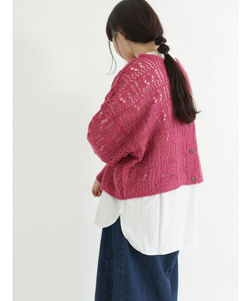 Samansa Mos2(サマンサ モスモス)の「袖切替配色ステッチシャツ(シャツ/ブラウス・レディース・ネイビー/オフホワイト/オレンジ・フリ-)」の8枚目の写真