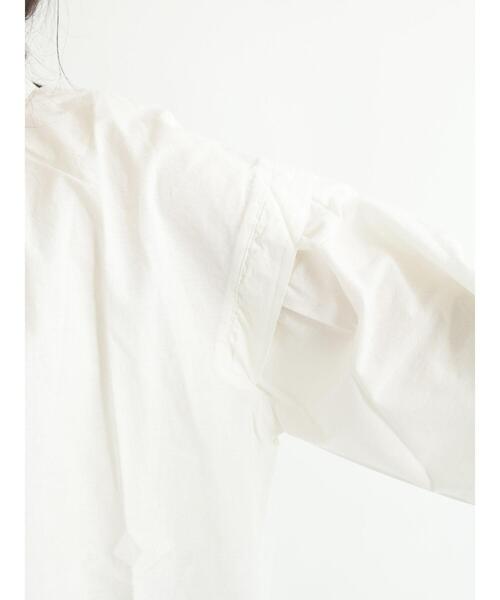 Samansa Mos2(サマンサ モスモス)の「袖切替配色ステッチシャツ(シャツ/ブラウス・レディース・ネイビー/オフホワイト/オレンジ・フリ-)」の18枚目の写真