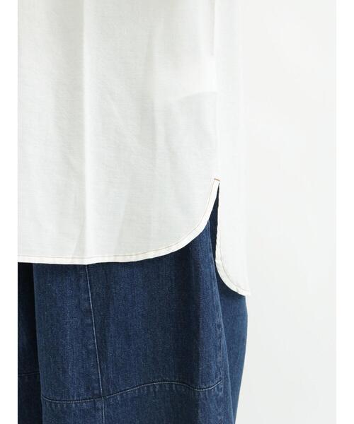 Samansa Mos2(サマンサ モスモス)の「袖切替配色ステッチシャツ(シャツ/ブラウス・レディース・ネイビー/オフホワイト/オレンジ・フリ-)」の19枚目の写真