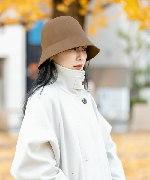 SMELLY（スメリー）の「ウールチューリップハット（ハット・レディース・ブラック/ベージュ/ブラウン・-）」の17枚目の写真