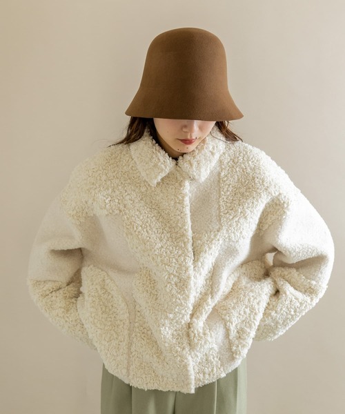 SMELLY（スメリー）の「ウールチューリップハット（ハット・レディース・ブラック/ベージュ/ブラウン・-）」の19枚目の写真