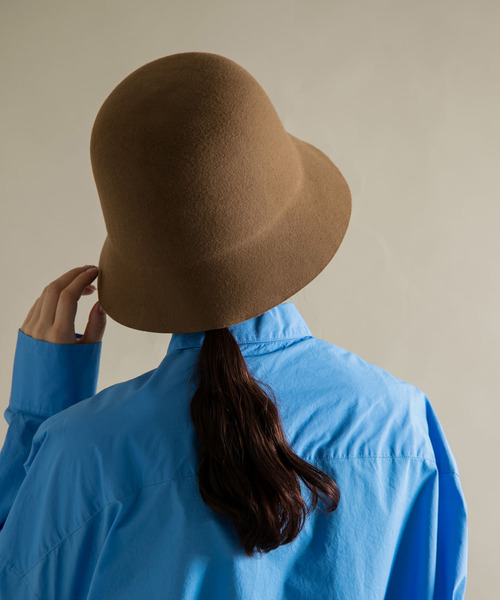 SMELLY（スメリー）の「ウールチューリップハット（ハット・レディース・ブラック/ベージュ/ブラウン・-）」の20枚目の写真