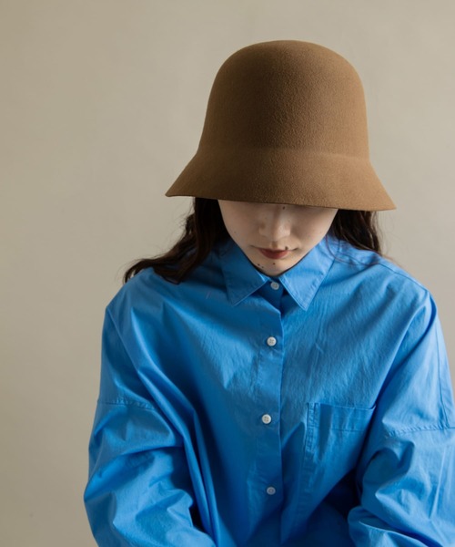 SMELLY（スメリー）の「ウールチューリップハット（ハット・レディース・ブラック/ベージュ/ブラウン・-）」の21枚目の写真