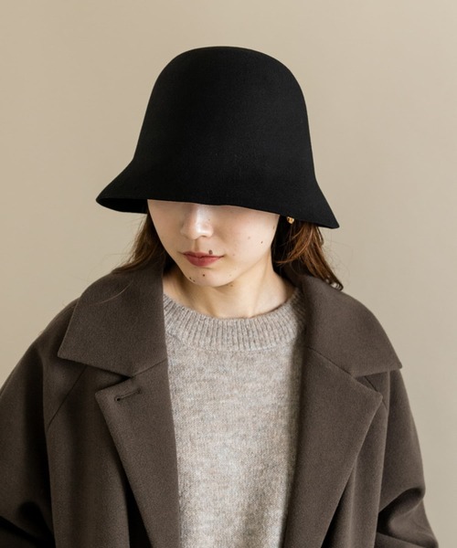 SMELLY（スメリー）の「ウールチューリップハット（ハット・レディース・ブラック/ベージュ/ブラウン・-）」の9枚目の写真