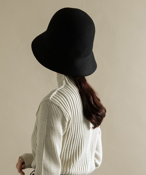 SMELLY（スメリー）の「ウールチューリップハット（ハット・レディース・ブラック/ベージュ/ブラウン・-）」の12枚目の写真