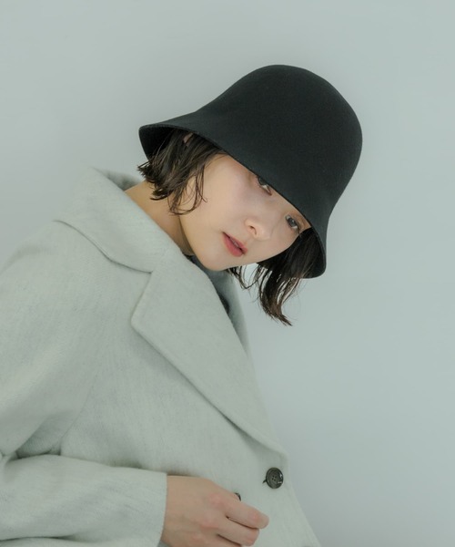 SMELLY（スメリー）の「ウールチューリップハット（ハット・レディース・ブラック/ベージュ/ブラウン・-）」の14枚目の写真