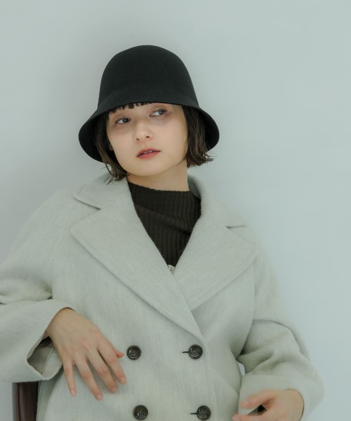 SMELLY（スメリー）の「ウールチューリップハット（ハット・レディース・ブラック/ベージュ/ブラウン・-）」の15枚目の写真