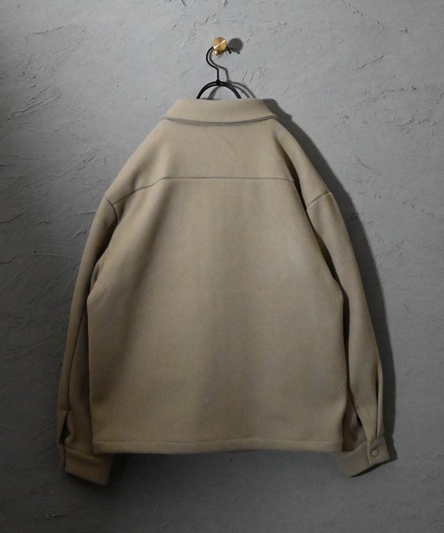 Ritzy(リッツィー)の「ポリメルトン ZIPブルゾン レディース メンズ(ブルゾン・メンズ・ブラック/ベージュ/サックスブルー/グレイッシュベージュ・MEDIUM/LARGE/X-LARGE)」の5枚目の写真