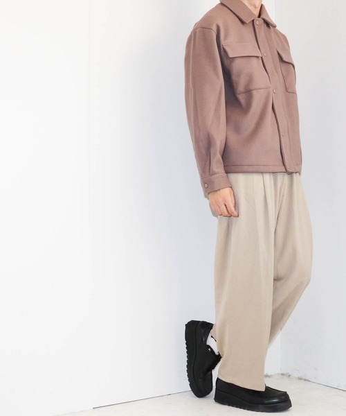 Ritzy(リッツィー)の「ポリメルトン ZIPブルゾン レディース メンズ(ブルゾン・メンズ・ブラック/ベージュ/サックスブルー/グレイッシュベージュ・MEDIUM/LARGE/X-LARGE)」の16枚目の写真