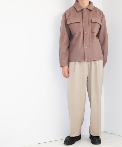 Ritzy(リッツィー)の「ポリメルトン ZIPブルゾン レディース メンズ(ブルゾン・メンズ・ブラック/ベージュ/サックスブルー/グレイッシュベージュ・MEDIUM/LARGE/X-LARGE)」の15枚目の写真