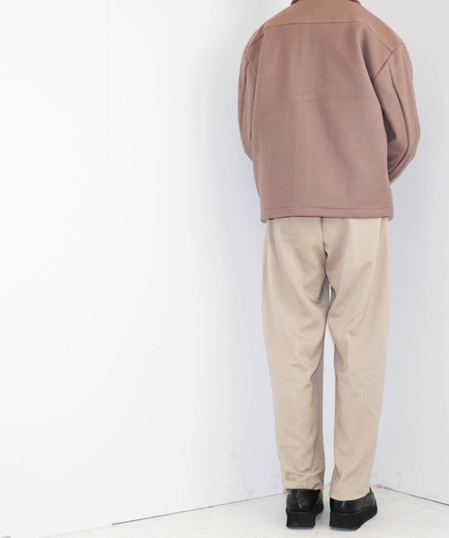 Ritzy(リッツィー)の「ポリメルトン ZIPブルゾン レディース メンズ(ブルゾン・メンズ・ブラック/ベージュ/サックスブルー/グレイッシュベージュ・MEDIUM/LARGE/X-LARGE)」の17枚目の写真