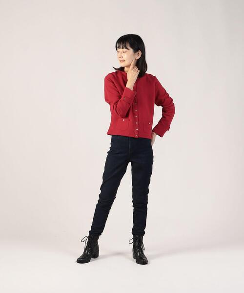 To b. by agnes b.(トゥービーバイアニエスベー)の「WT33 CARDIGAN トラディショナルカーディガン(カーディガン/ボレロ・レディース・レッド・40/38)」の6枚目の写真