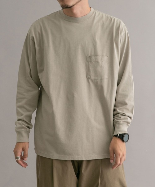 EKAL（エカル）の「EKAL　Mountain Circle LS T-shirts（Tシャツ/カットソー・メンズ・ブルー/ベージュ系その他・MEDIUM/LARGE）」の17枚目の写真