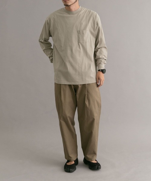 EKAL（エカル）の「EKAL　Mountain Circle LS T-shirts（Tシャツ/カットソー・メンズ・ブルー/ベージュ系その他・MEDIUM/LARGE）」の7枚目の写真