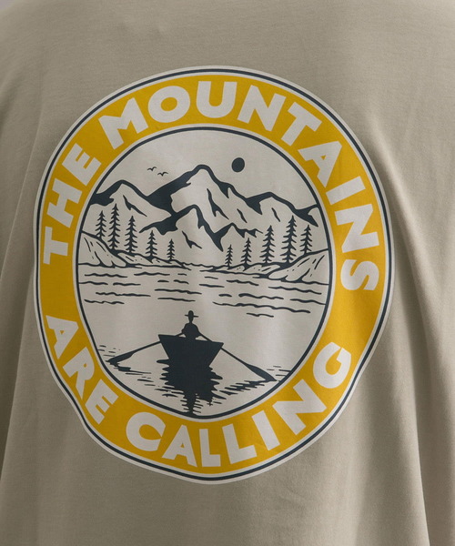 EKAL（エカル）の「EKAL　Mountain Circle LS T-shirts（Tシャツ/カットソー・メンズ・ブルー/ベージュ系その他・MEDIUM/LARGE）」の12枚目の写真