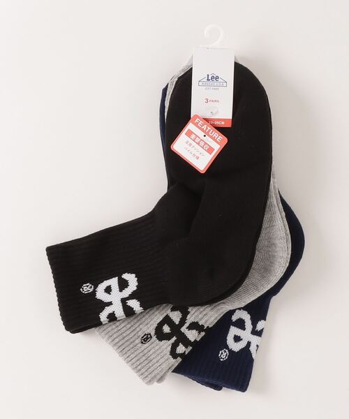 Lee（リー）の「【Lee/リー】アンクル ロゴ クォーター ソックス 靴下　3足組（ソックス/靴下・メンズ・その他・25cm/23cm）」の3枚目の写真