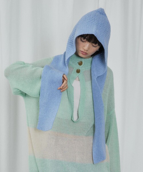 Firsthand（ファーストハンド）の「Firsthand/ファーストハンド Premier Eco Balaclava Muffler / バラクラバ / マフラー（マフラー・レディース・ブラック/レッド/サックスブルー/ナチュラル・ONE SIZE）」の20枚目の写真