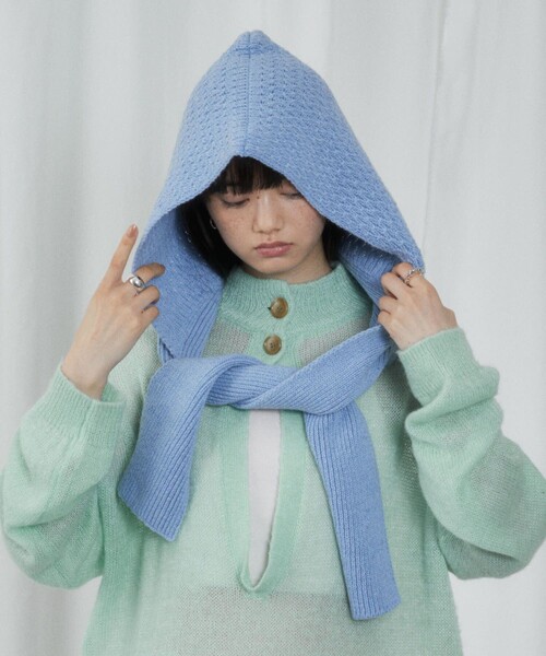 Firsthand（ファーストハンド）の「Firsthand/ファーストハンド Premier Eco Balaclava Muffler / バラクラバ / マフラー（マフラー・レディース・ブラック/レッド/サックスブルー/ナチュラル・ONE SIZE）」の16枚目の写真