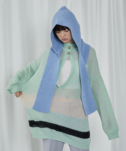 Firsthand（ファーストハンド）の「Firsthand/ファーストハンド Premier Eco Balaclava Muffler / バラクラバ / マフラー（マフラー・レディース・ブラック/レッド/サックスブルー/ナチュラル・ONE SIZE）」の21枚目の写真