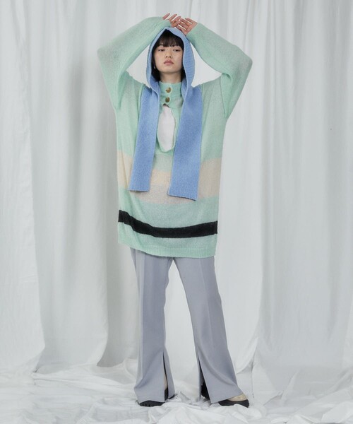 Firsthand（ファーストハンド）の「Firsthand/ファーストハンド Premier Eco Balaclava Muffler / バラクラバ / マフラー（マフラー・レディース・ブラック/レッド/サックスブルー/ナチュラル・ONE SIZE）」の7枚目の写真