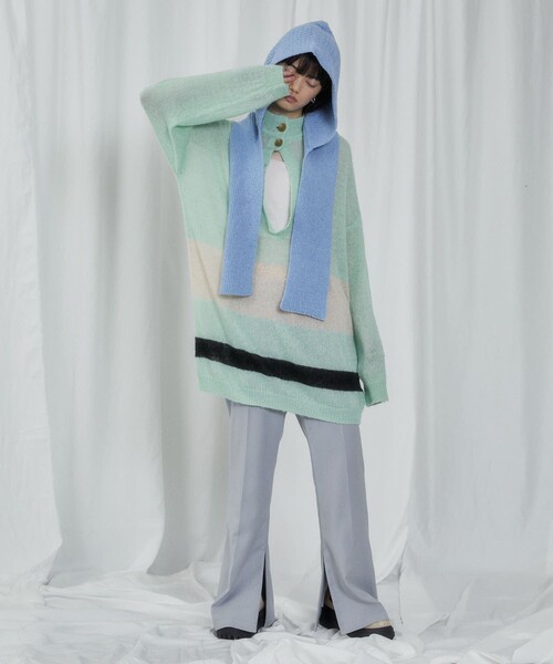 Firsthand（ファーストハンド）の「Firsthand/ファーストハンド Premier Eco Balaclava Muffler / バラクラバ / マフラー（マフラー・レディース・ブラック/レッド/サックスブルー/ナチュラル・ONE SIZE）」の12枚目の写真