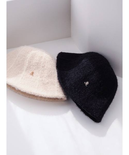 JUMELLE（ジュメロ）の「シャギーバケットハット（ハット・レディース・ブラック/アイボリー・FREE）」の7枚目の写真