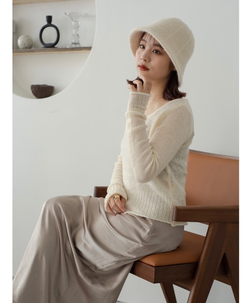 JUMELLE（ジュメロ）の「シャギーバケットハット（ハット・レディース・ブラック/アイボリー・FREE）」の17枚目の写真