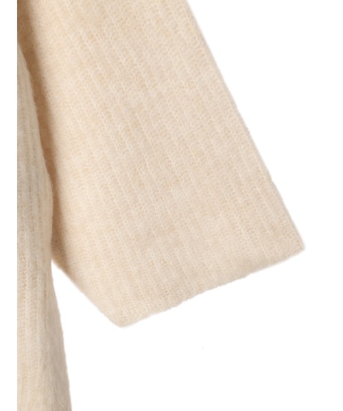 DURAS（デュラス）の「モヘア風オフタートルチュニック（ニット/セーター・レディース・アイボリー/ブラック/パープル・FREE）」の10枚目の写真