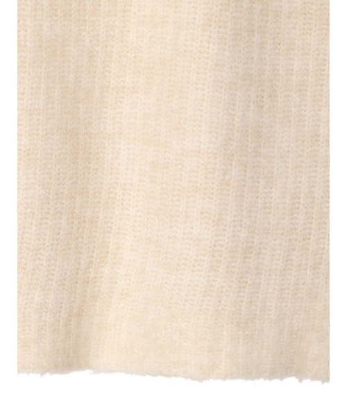 DURAS（デュラス）の「モヘア風オフタートルチュニック（ニット/セーター・レディース・アイボリー/ブラック/パープル・FREE）」の11枚目の写真