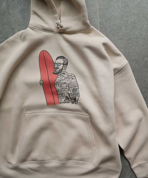 The Endless Summer(エンドレスサマー)の「【WEB / FLAG SHOP限定】「TES TAKE IT EASY」 BIG SWEAT PARKA /オーバーサイズ・ビッグシルエット・パーカー(スウェット・メンズ・その他4/その他7/その他6/その他8/その他1/その他2/その他3/その他5・MEDIUM/LARGE/X-LARGE)」の9枚目の写真